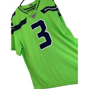 NFL Nike Mens Seahawks Jersey Shirt 2XL Mens On Field Green EUC #3 Wilson 6855